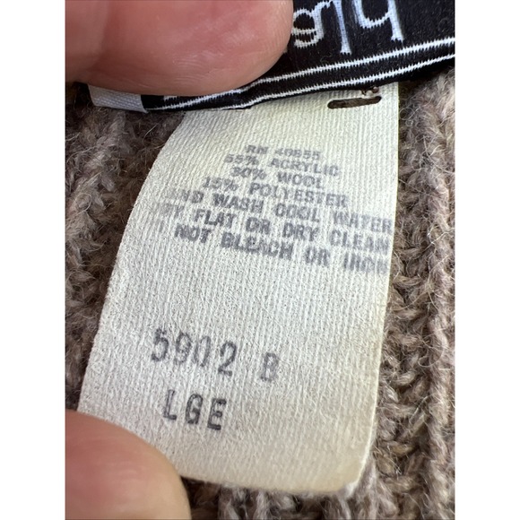 Vintage‎ Herald House Chunky Vest LG USA Wool Blend - Picture 9 of 9